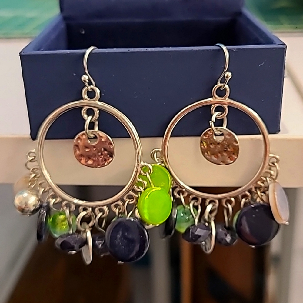 Multi-color Bangle earrings